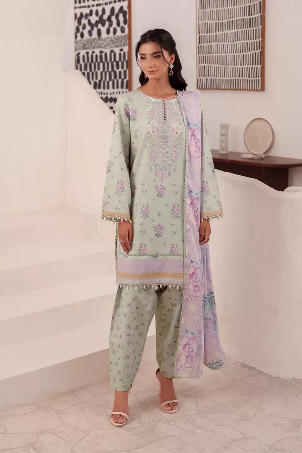 SO KAMAL Printed - 3 Pc Lawn Suit | DPL 4805