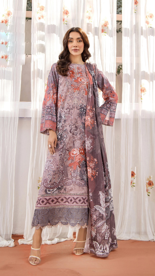 Esme By Gulljee Vol-01 Printed Embroidered Lawn Collection (GU ESM2401-A6)