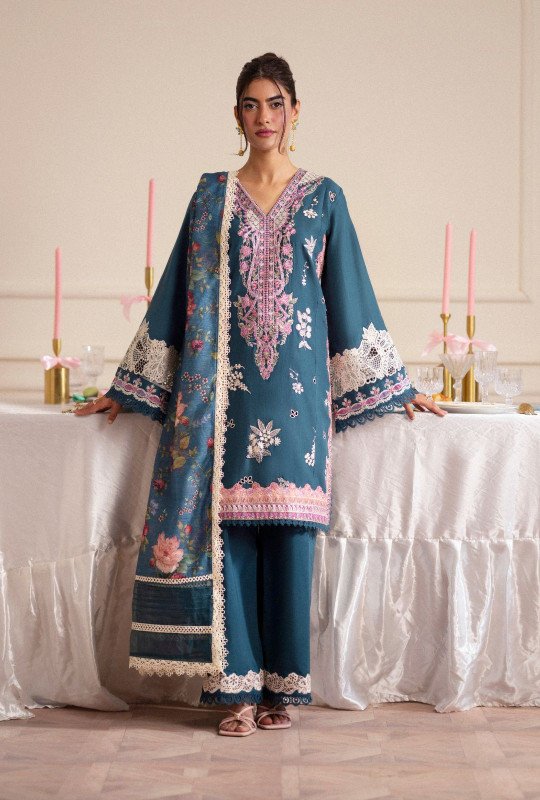 Abbas Jamal Rajput Signature Lawn Collection 25 | Cascade
