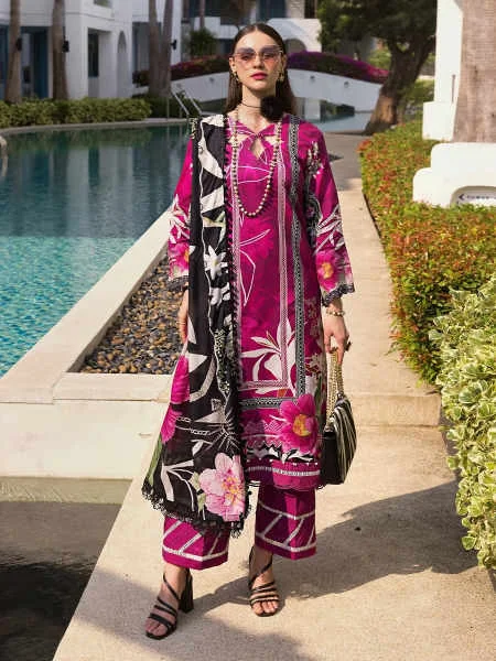 Elaf Premium Printed Lawn Unstitched 3Pc Suit EOP-08A PETUNIA