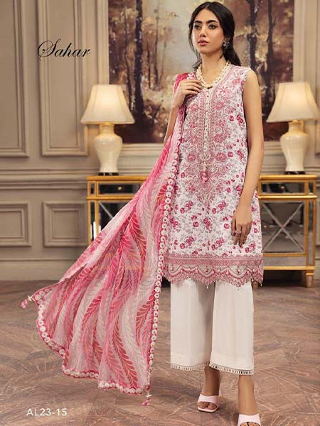 Anaya by Kiran Chaudhry AL23-15 Luxury Festive Lawn Unstitched 3Pc Suit