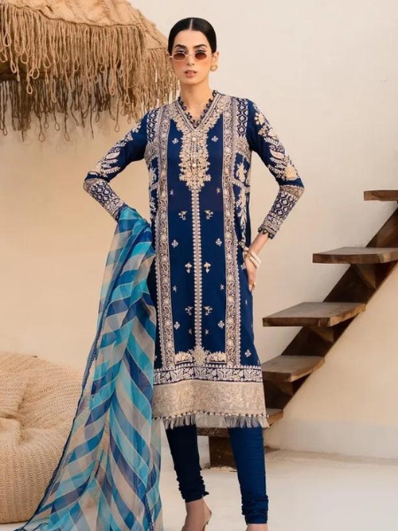 Sana Safinaz Muzlin M232-010A-CG Summer Volume-02 Collection 2023