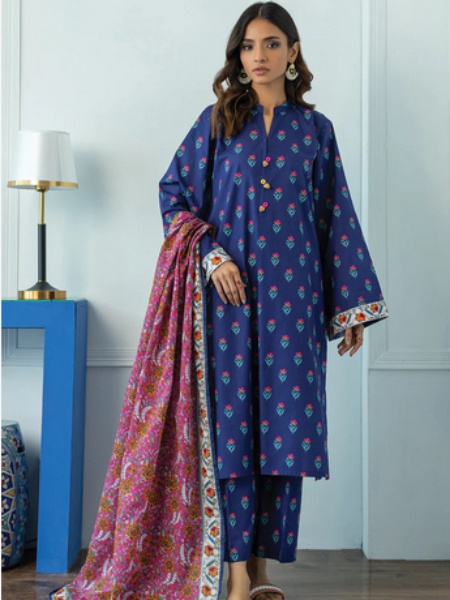 Orient OTL-23-088 Unstitched printed 3 Piece with Lawn dupatta