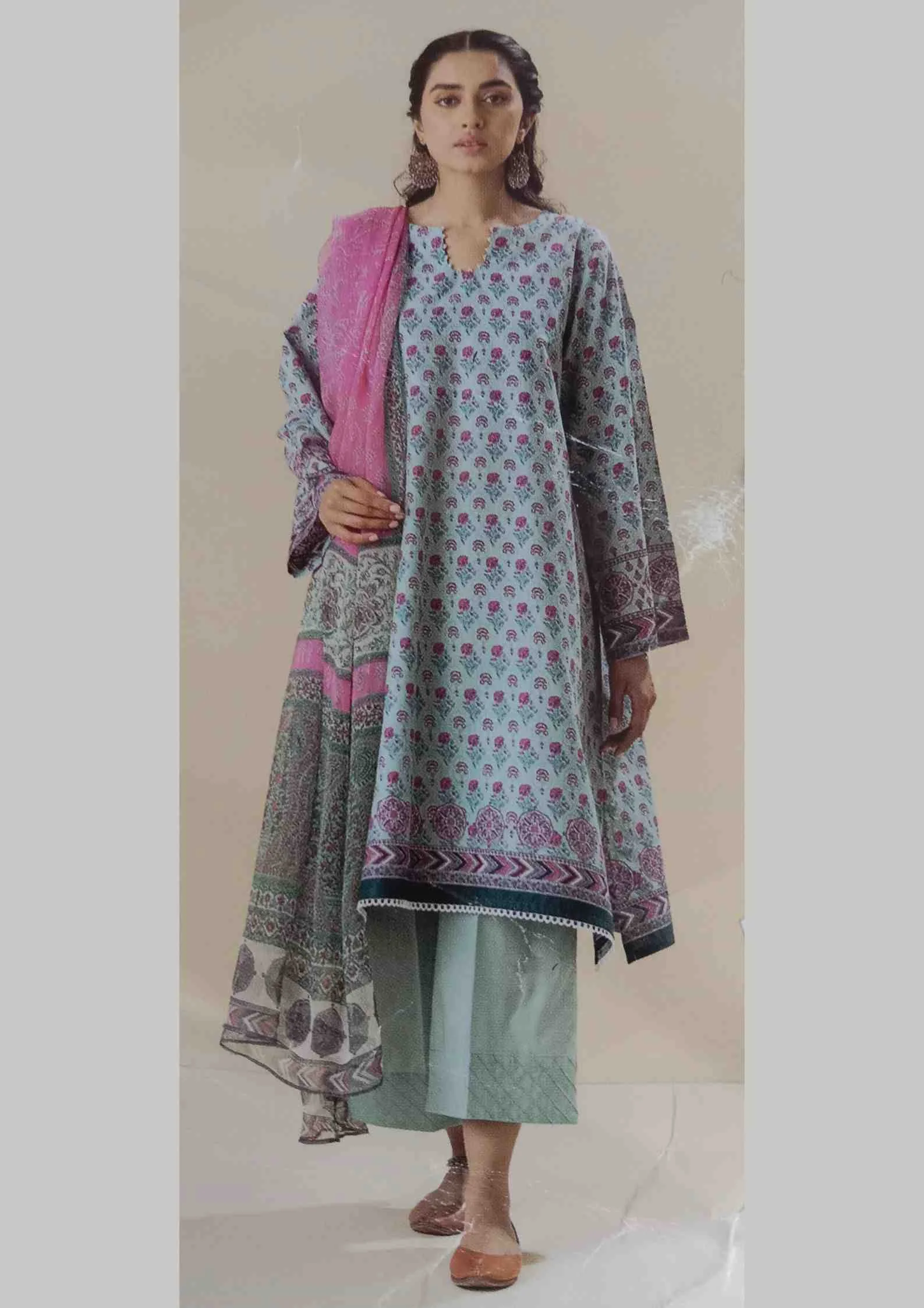 Morbagh by Beechtree unstitched 22 Vol-3 MB3S22U27 3pc at Shelai