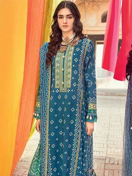 Gul Ahmed cl32093a three piece printed lawn chunri collection