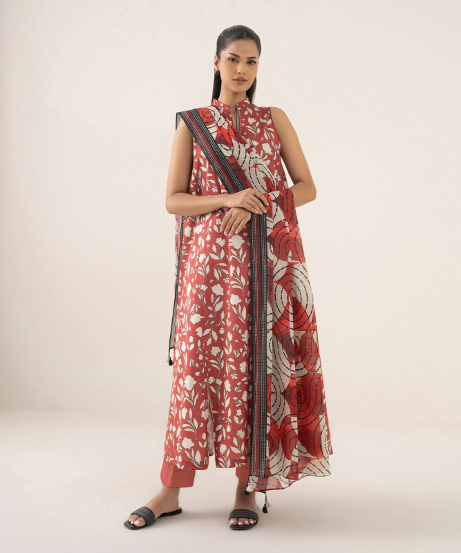 Sapphire | 3 Piece - Printed Lawn Suit | 00U2DDD25V54