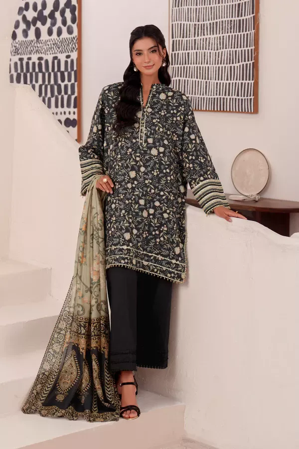 SO KAMAL Printed - 3 Pc Lawn Suit | DPL 4848