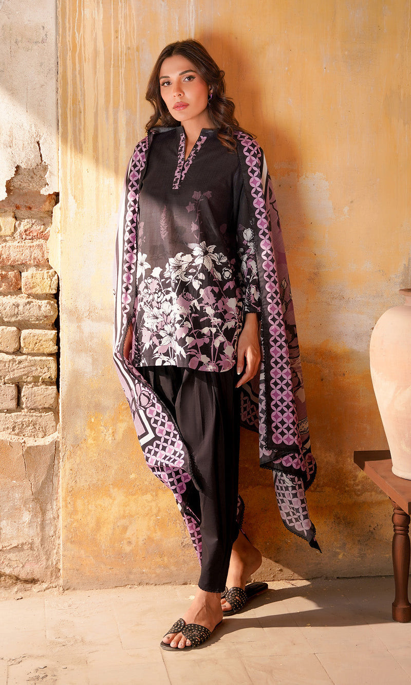 Sahar Selene Unstitched Lawn Exclusive Collection | Obsidian Iris